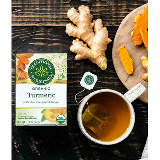 Turmeric & Ginger with Meadowsweet Tea by Traditional Medicinals