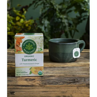 Turmeric & Ginger with Meadowsweet Tea by Traditional Medicinals
