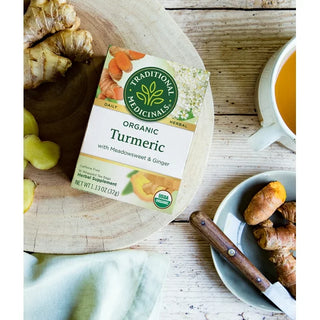 Turmeric & Ginger with Meadowsweet Tea by Traditional Medicinals