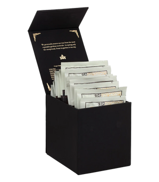 Harney Heritage – Herbal & Decaf Wrapped Sachet Sampler Black Box by Harney & Sons Fine Teas