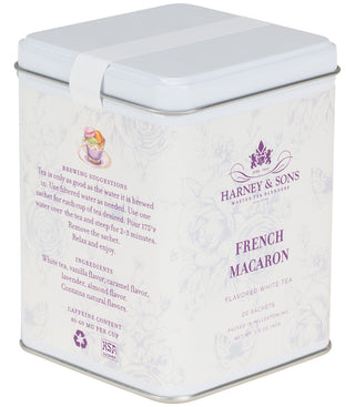 French Macaron, Tin of 20 Sachets by Harney & Sons Fine Teas