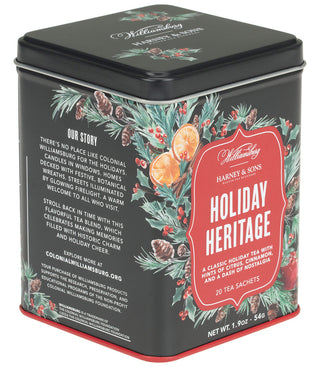 Williamsburg Holiday Heritage Tea, Tin of 20 Sachets by Harney & Sons Fine Teas
