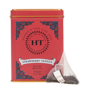 Strawberry Vanilla, HT Tin of 20 Sachets by Harney & Sons Fine Teas