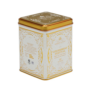 Gingerbread Festival, Tin of 20 Sachets by Harney & Sons Fine Teas
