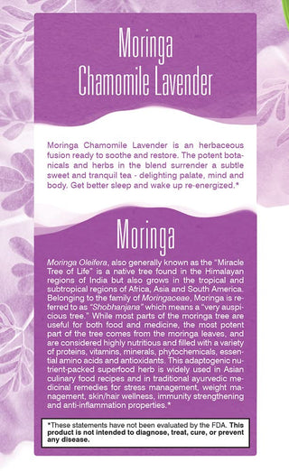 Moringa Chamomile Lavender by Davidson's Organics