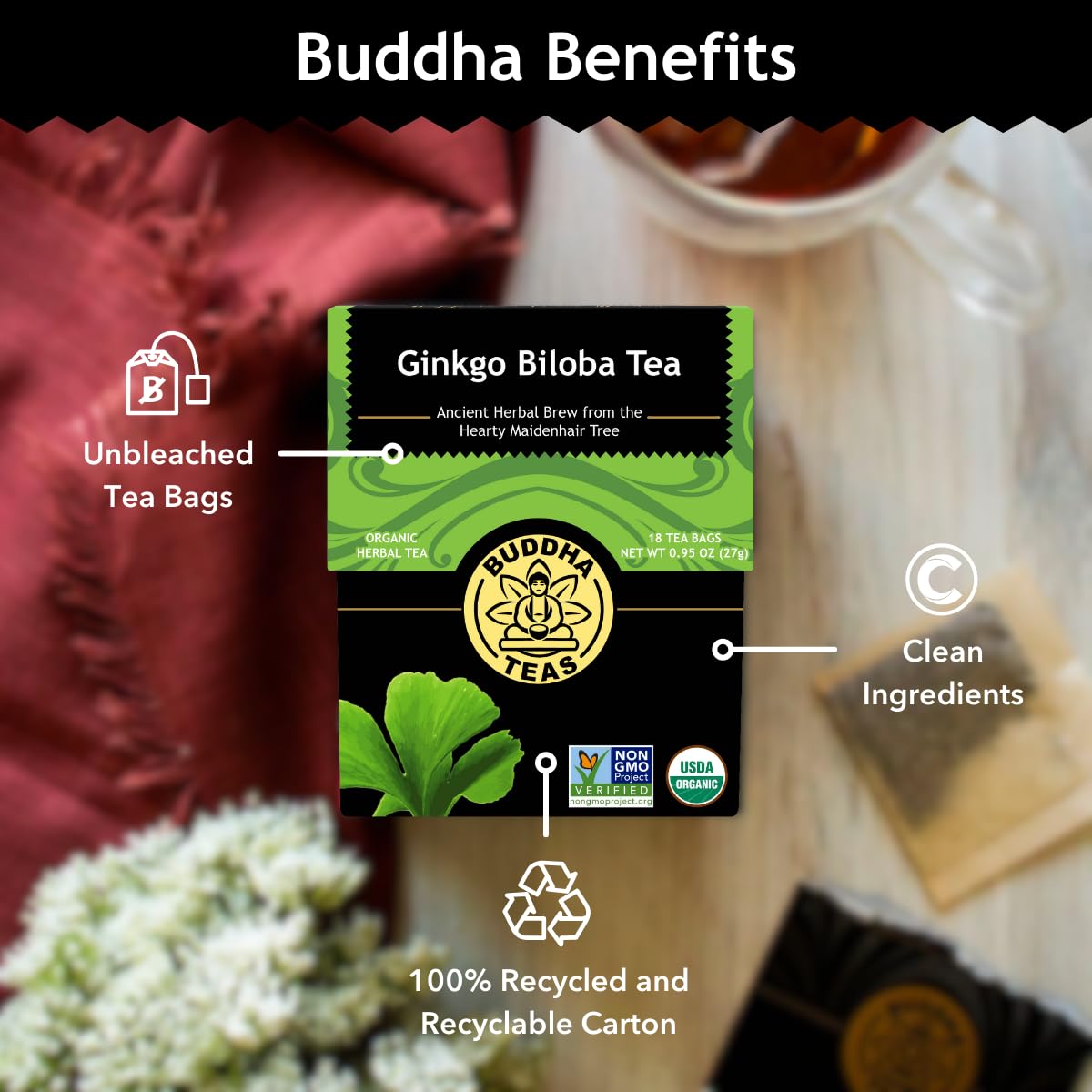 Ginkgo Biloba Tea by Buddha Teas