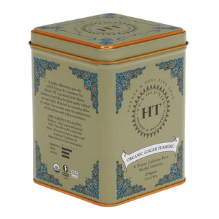 Organic Ginger Turmeric, HT Tin of 20 Sachets by Harney & Sons Fine Teas