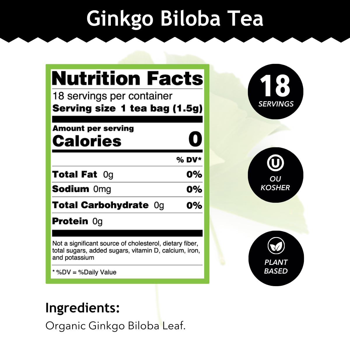 Ginkgo Biloba Tea by Buddha Teas