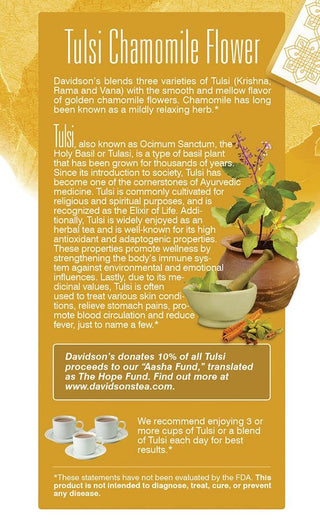 Tulsi Chamomile Flower by Davidson's Organics