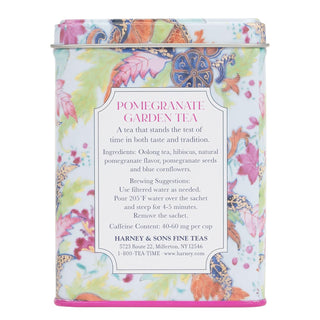 Williamsburg Pomegranate Garden, Tin of 20 Sachets by Harney & Sons Fine Teas