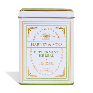 Peppermint Herbal, Classic Tin of 20 Sachets by Harney & Sons Fine Teas
