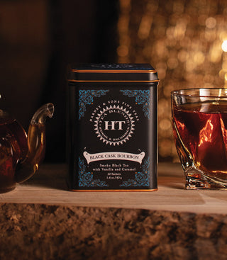 Black Cask Bourbon, HT Tin of 20 Sachets by Harney & Sons Fine Teas