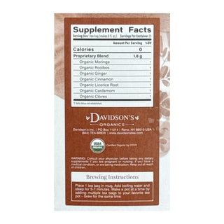 Moringa Chai by Davidson's Organics
