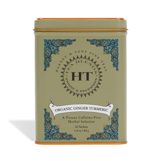 Organic Ginger Turmeric, HT Tin of 20 Sachets by Harney & Sons Fine Teas