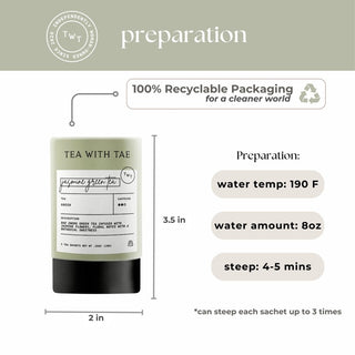 Jasmine Green Tea Mini Tea Tube by Tea with Tae