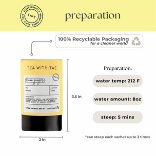 Lemon Ginger Mini Tea Tube by Tea with Tae