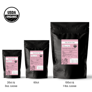 Organic Hibiscus Rose Pouch by Tea with Tae