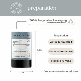 Peppermint Mini Tea Tube by Tea with Tae